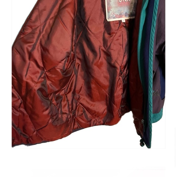 UTEX VINTAGE COAT BLUE PURPLE TEAL RED - Picture 12 of 15